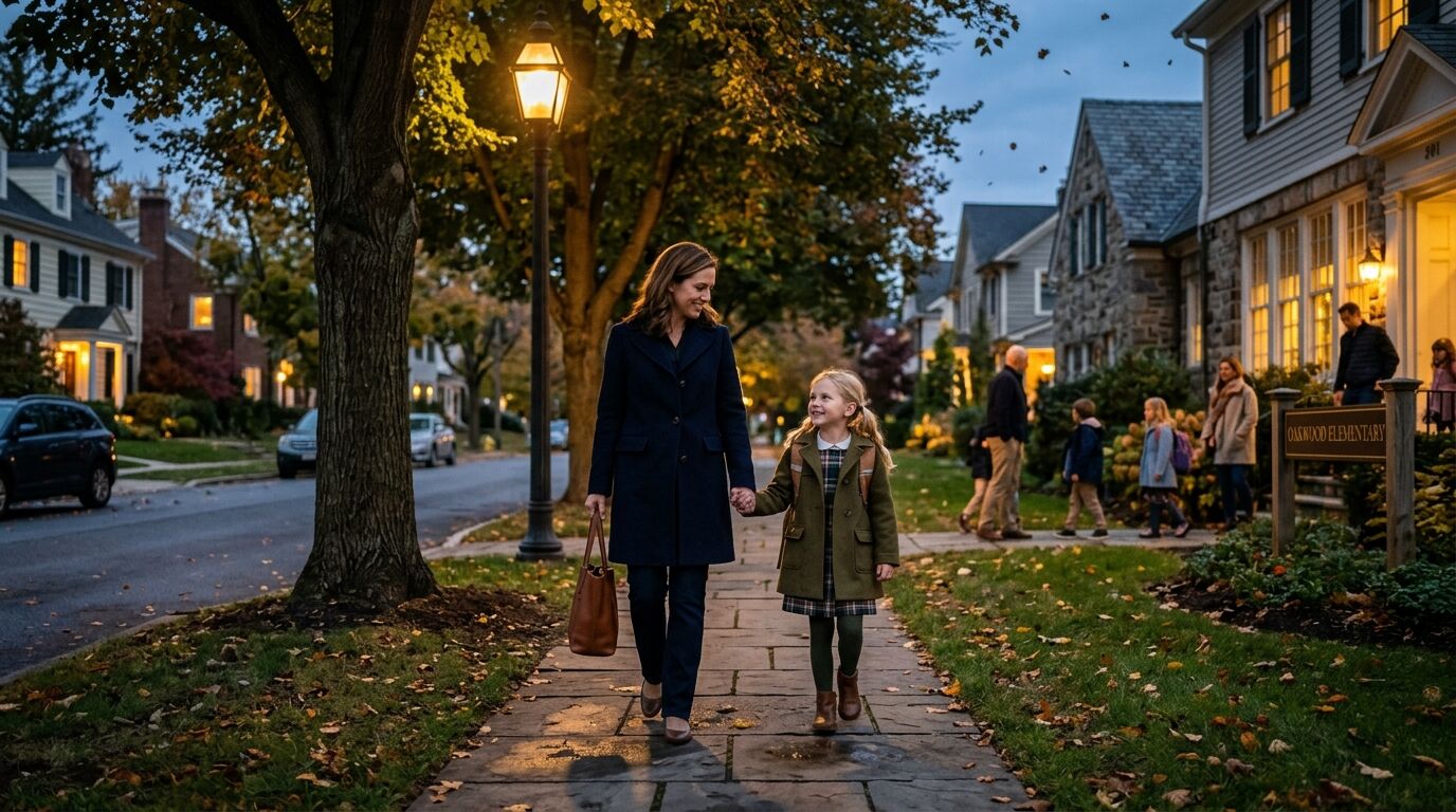 A grandparent and grandchild reviewing a whole life insurance policy together