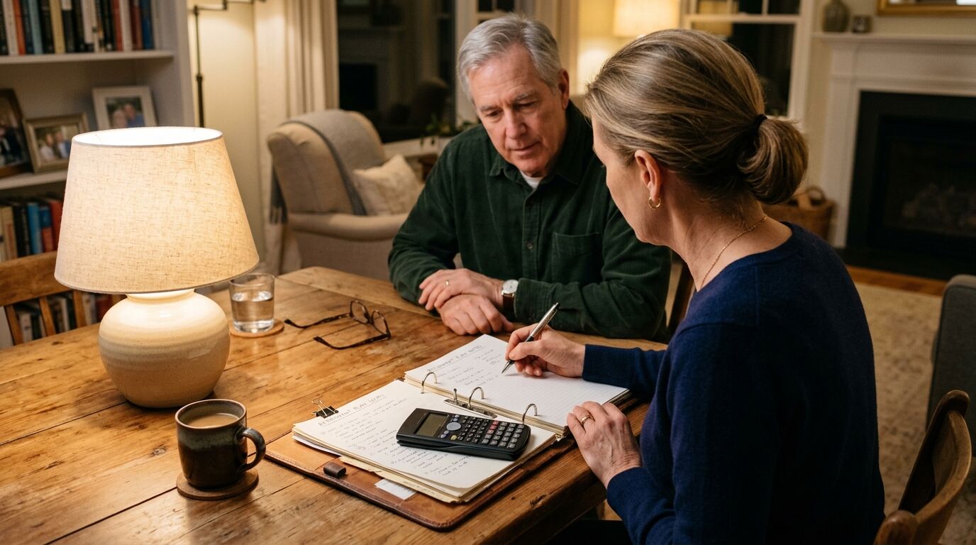 Whole life insurance policy documents and a calculator on a desk, illustrating the tax advantages of whole life cash value